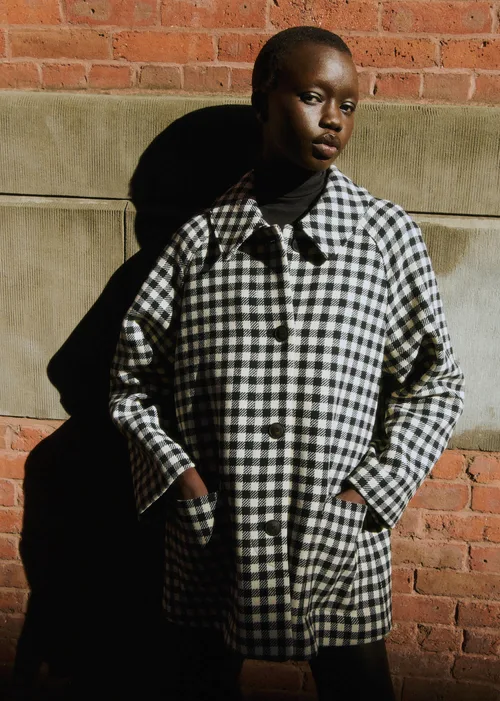 Manteau Gabriel - Vichy Noir Blanc — image 4