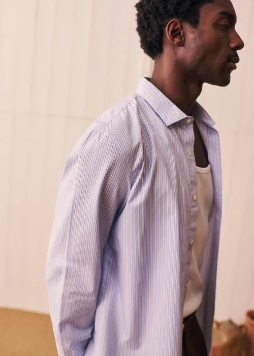 Chemise Allen - Bleu Rayures Blanc / Marine — image 5