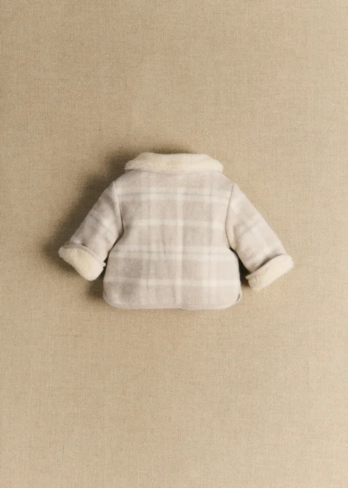 Manteau Abel - Carreaux Beige Écru — image 5