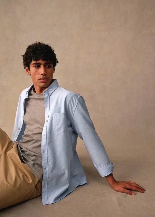 Chemise Charlie Oxford - Bleu Clair — image 2