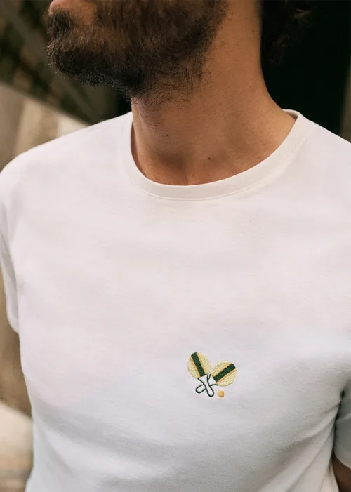 T-Shirt Raquettes de Plage - Blanc — image 4