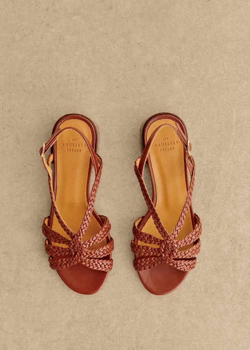 Sandales Low Rosa - Cuir Naturel Lisse Tressé — image 3